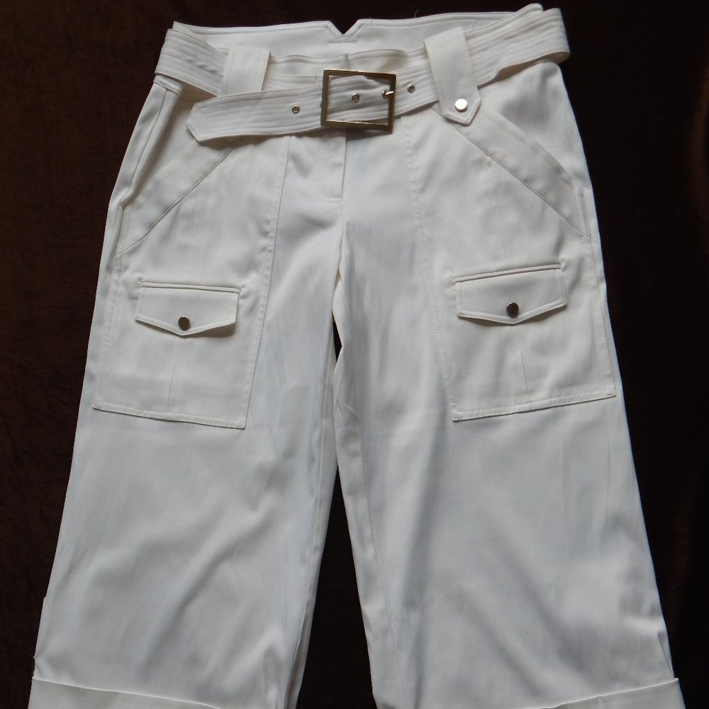 Cache Cuffed Cropped Pants Exclusive Of Decoration - image 1